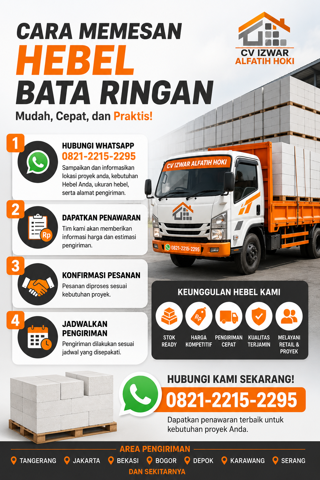 Distributor Hebel Bata Ringan Harga Langsung Pabrik