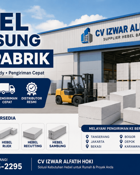 Hebel Langsung Dari Pabrik, Bata Ringan, Hebel AAC, Distributor Hebel, Supplier Hebel, Hebel Ready Stock, Harga Hebel, Hebel Gress, Hebel NS, Hebel Rijek, Hebel Recutting, Hebel Sambung, Pengiriman Hebel,Material Bangunan